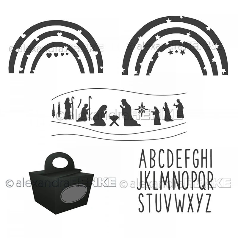 CH 2020 новое поступление металлические штампы и с радужной перемычкой Сделай Сам