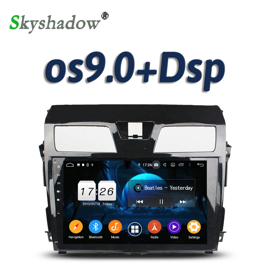 DSP для Nissan Teana 2013 2015 10 1 &quotAndroid 2 ГБ + 16 4 ядра автомобильный магнитофон GPS карта wifi