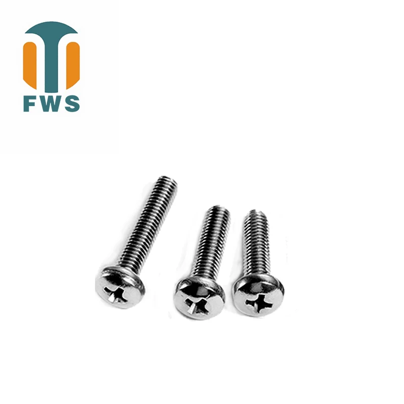 

20 PCS M10 304 GB/T818-85 DIN ISO 7045 Cross Recessed Pan Head Screws Stainless Steel Machine Phillips Wood Screws Installation