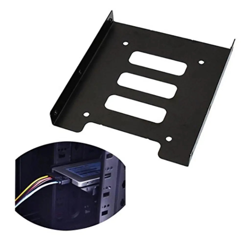 

Useful 2.5 Inch SSD HDD To 3.5 Inch Metal Mounting Adapter Bracket Dock Screw Hard Drive Holder For PC Hard Drive Enclosure
