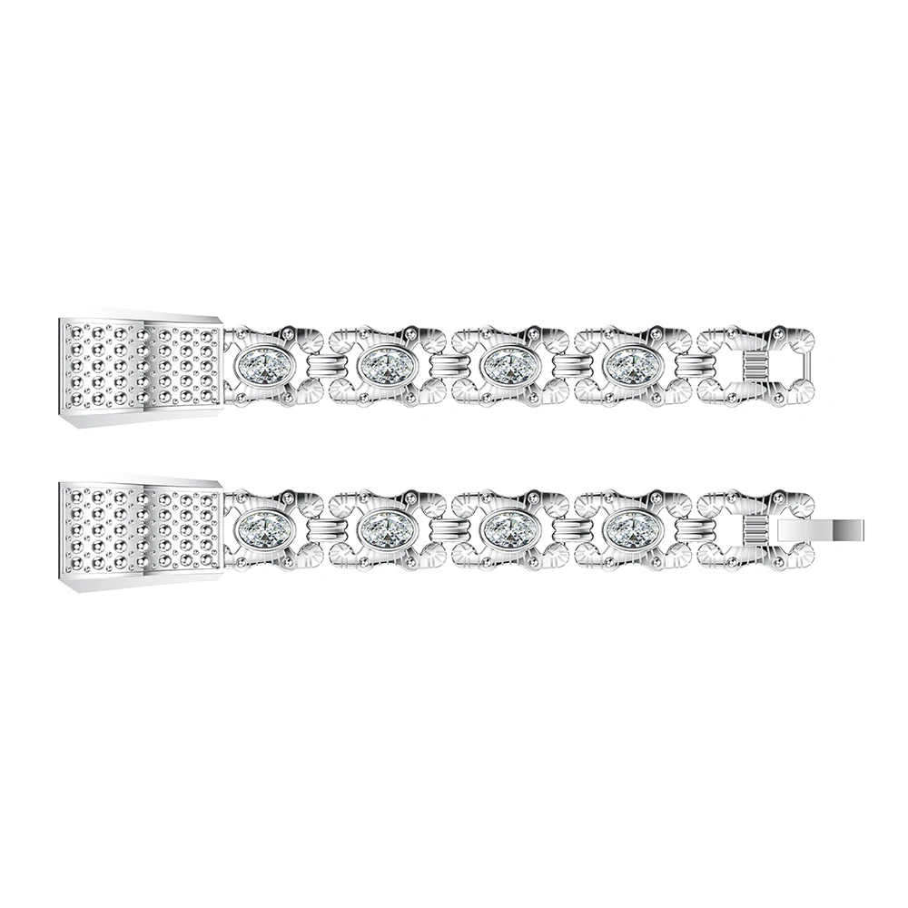 

Women fashion silver Bands Premium Stainless Steel Watch Band for Fitbit Alta HR/Alta Smart Watch Replacement Accessory