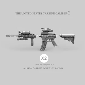 Аксессуары для модели солдата из смолы 135 США M4 (2 шт. 2-3 см) A-165