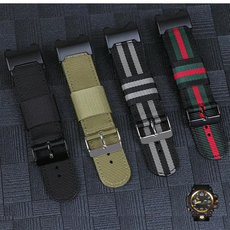 

Nylon Watchband Strap for Casio G-Shock GWG 100GB 1000 1000GB Smart Watch Band for g shock GWG100GB GWG1000GB GWG1000 Bracelet