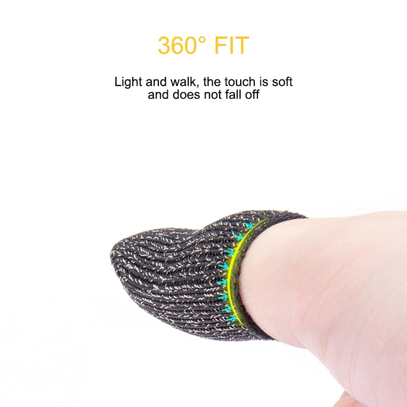 

1 Pair Breathable Mobile Game Controller Finger Sleeve Touchs Trigger For PUBG game Accessories PUZ777