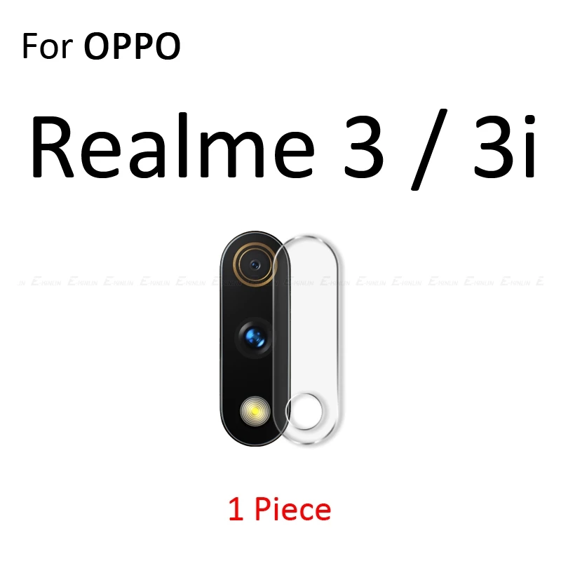 For Realme 3 Прозрачная задняя защитная пленка для объектива камеры OPPO Realme 1 2 3i 3 5S 5 Pro C2 Q XT X2 X Lite из закаленного стекла - Цвет: For Realme 3