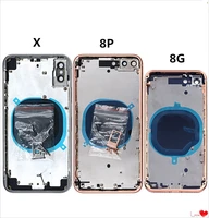 for iphone x housing metal back battery cover middle chassis frame back door battery case with no flex replacement part%c2%a0for ipho