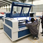 6060 1390 CO2 лазерная машина для резки металла 3*4 фута машина для лазерной резки дерева фанеры металла Ffor 0,1-3 мм нержавеющая сталь