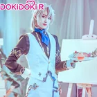 DokiDoki-R Game Genshin Impact Косплей Костюм Albedo Doujin косплей костюм игры альбедо костюм для Хэллоуина