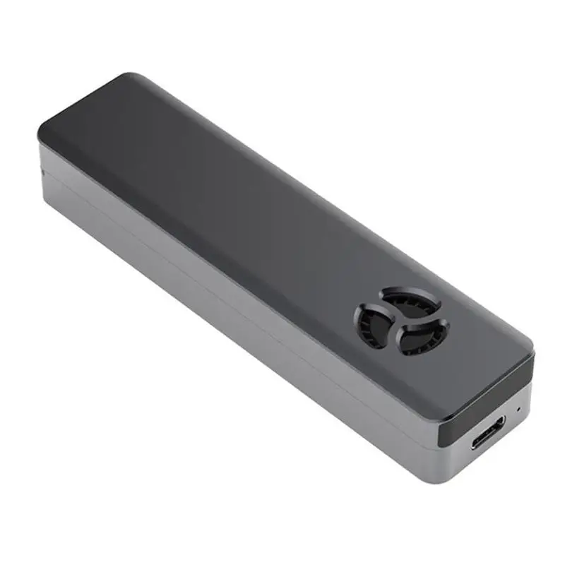 

HY2051 M.2 SSD Case SATA/NVME Dual Protocol Hard Disk Box with Fan 10Gbps USB3.1 Type-C Hard Drive Enclosure 2230/2242/2260/2280