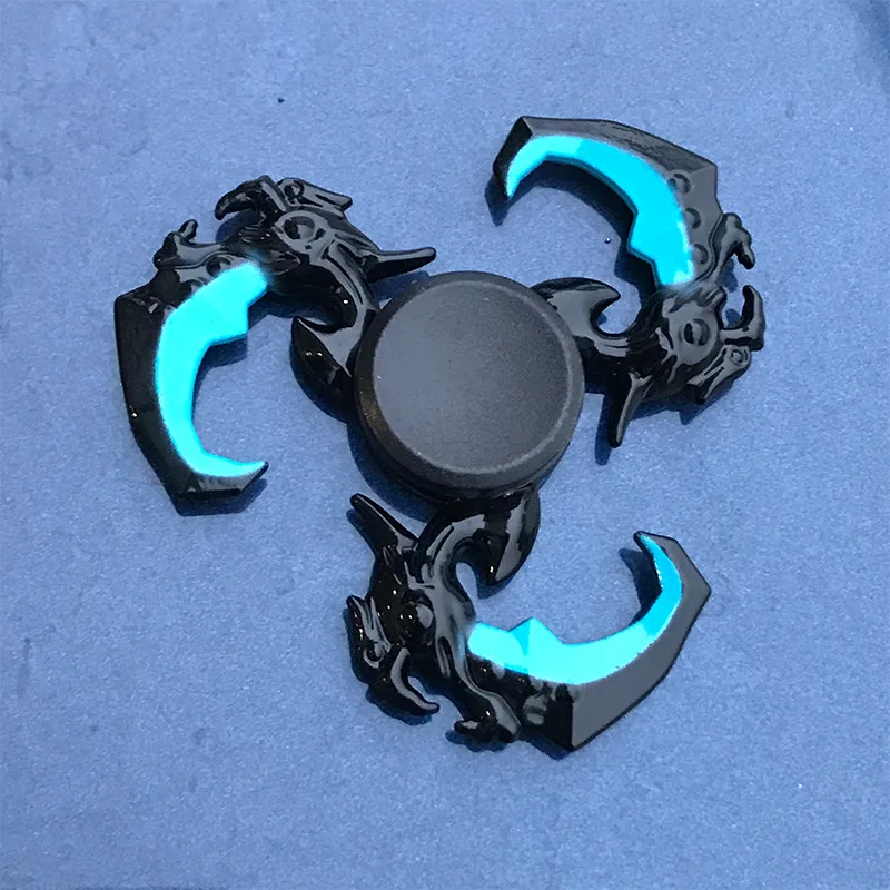 Аниме игра оружие Fidget Spinner красочный металлический цинковый сплав ниндзя Shuriken