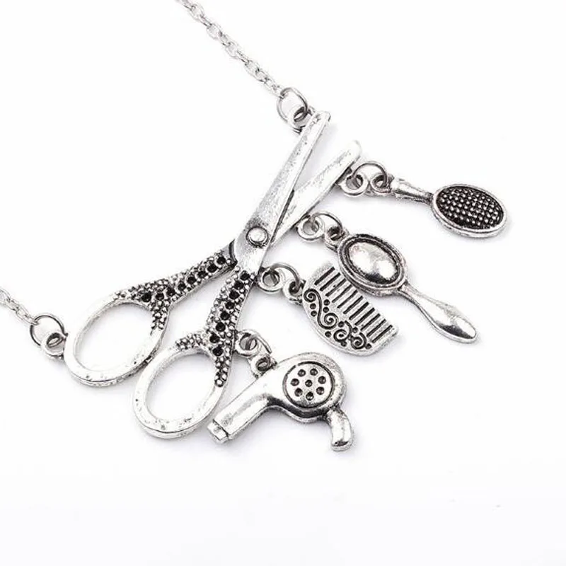 Ожерелье женское с подвеской креативный аксессуар для парикмахера