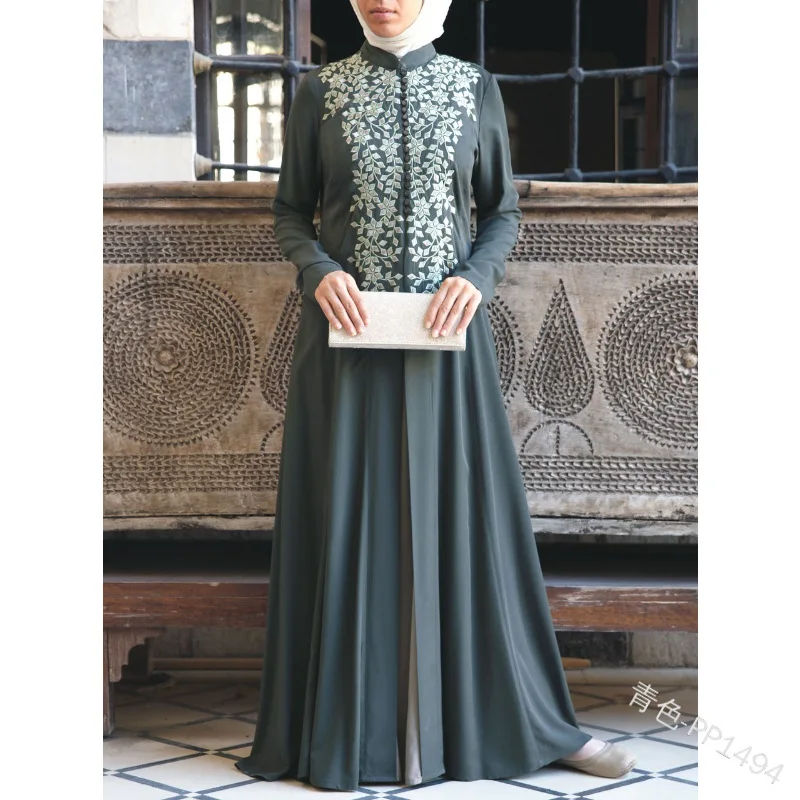 Женское платье abaya в мусульманском стиле размера плюс 5xl турецкий кафтан