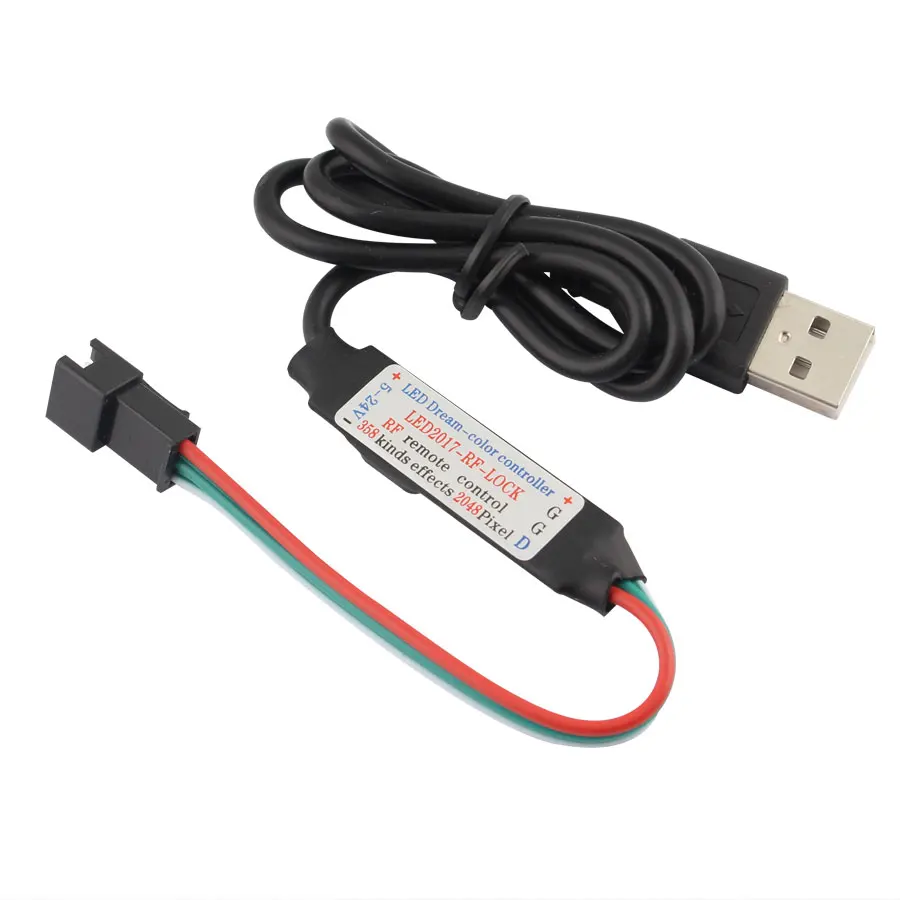 3Pin 5V USB LED Controller Dimmer WS2812 WS2812B RF Remote Control Wireless Driver Strip RGB Magic Home | Лампы и освещение