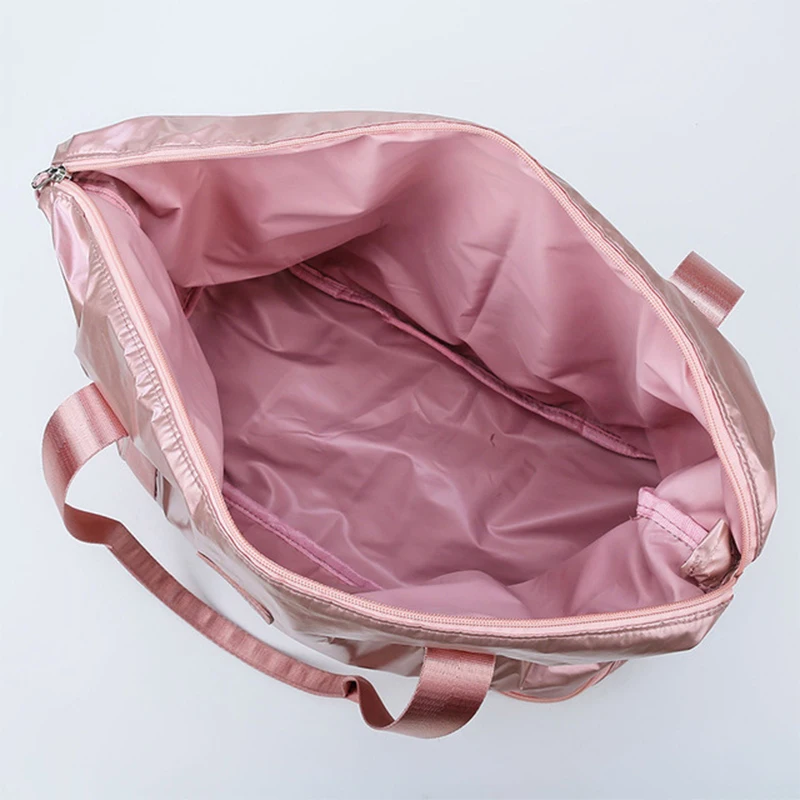 Fashion Pink Gym Bag Women Fitness Sport Yoga Bag Training Bag Sportbag Gym Sack Large Travel Handbags With Shoes Compartment