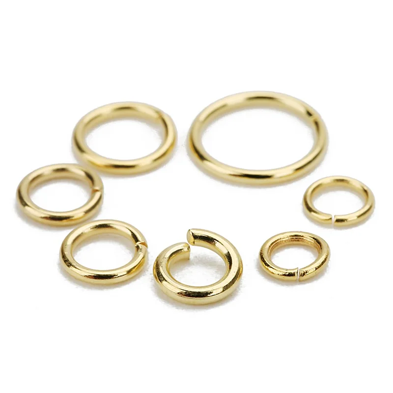 

100pcs Gold 3-10mm Stainless Steel Open Jump Rings Split Rings Link Loop For DIY Jewelry Making Findings Connector Wholesale