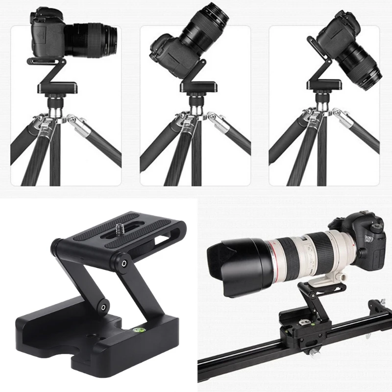 

Portable Z-Type Camera Folding Tripod Pan Tilt Ball Head Desktop Stand Holder Camera Photo Tripod Accessories