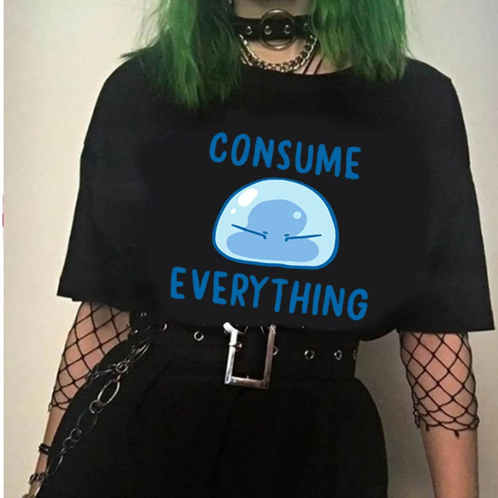 

Лидер продаж, смешная футболка ЭКА виз меня ренкарн комко Лимо, футболки в стиле Харадзюку С римуру, Футболки унисекс с коротким рукавом