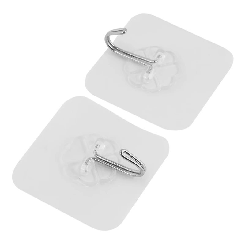 Настенные крючки на присоске прозрачная вешалка с 4 прочными присосками для