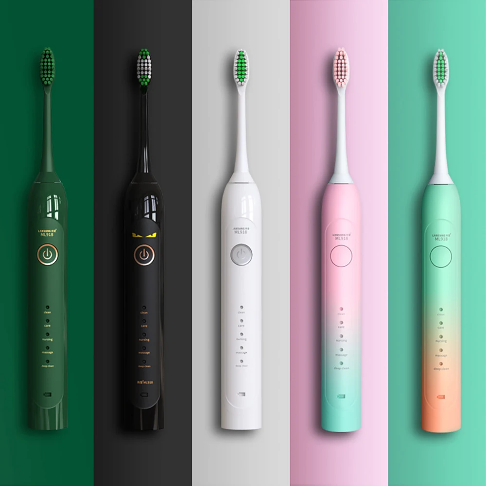 

Lansung Sonic Electric Toothbrush 5 Mode Magnetic Suspension Ultrasonic Toothbrush Waterproof USB Rechargeable Tooth Brush ML918
