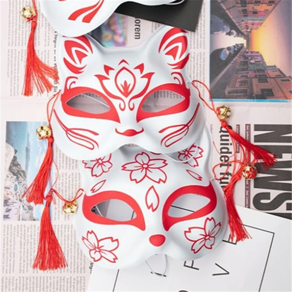 Полулицевая маска реквизит для японских селфи и ветра маски Хэллоуина взрослых