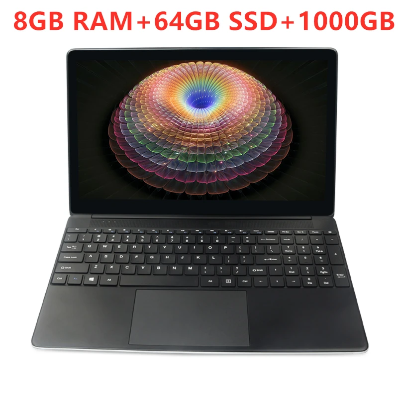 4- (8G 64G 1000G) 15,6 дюймов 8 ГБ ОЗУ+ 256 ГБ SSD+ 2000 Гб HDD Intel четырехъядерный процессор 1920X1080P FHD Wifi офис дом школа ноутбук компьютер Win10 ноутбук - Цвет: 4- (8G 64G 1000G)