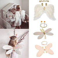 enkelibb beautiful kids girls party wear angel wing accessories baby girl lovely photography props christmas halloween props