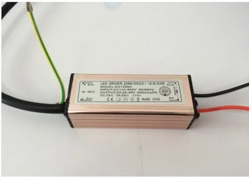 

High power integrated driver 20W 600mA 110-265v 50-60Hz waterproof for led flood light / tunnel light / Street Light transfermer