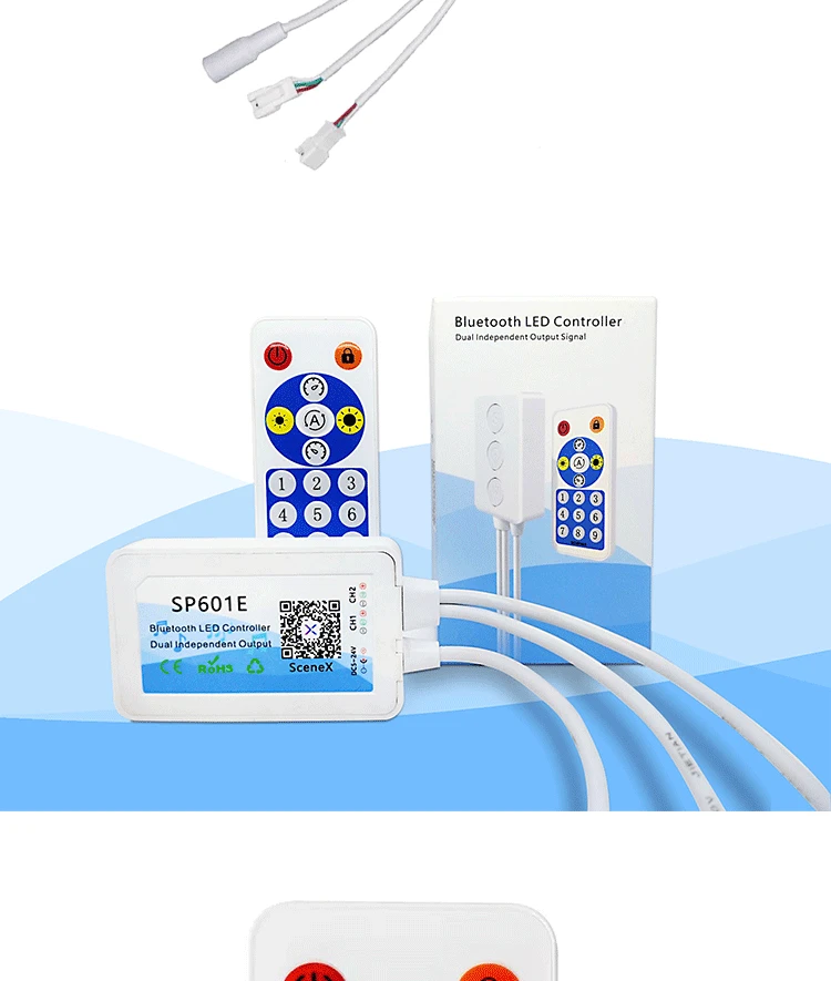 Светодиодная лента SP601E SP602E SP608E 2812B управление музыкой Bluetooth умное со светодиодной
