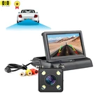 Складной автомобильный монитор заднего вида, 4,3 дюйма