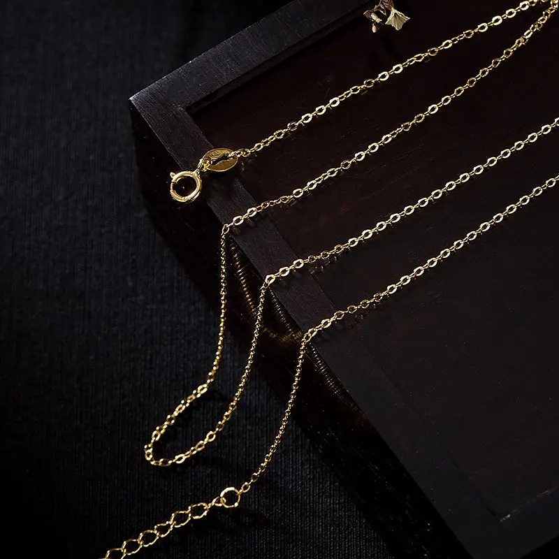 

S925 sterling silver necklace gold-plated O-type all-match retro personality and minimalism men's and women's choker