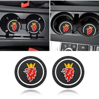 12pcs car styling coaster water cup holder mat decoration car styling for saab 9 3 9 5 93 9000 900 9 7 600 99 9 x turbo auto