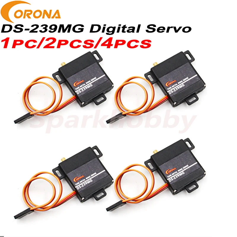1 шт./2 шт./4 шт. Corona DS 239MG Digital Servo c металлическими шестернями сервопривод 4 0 кг/0.15
