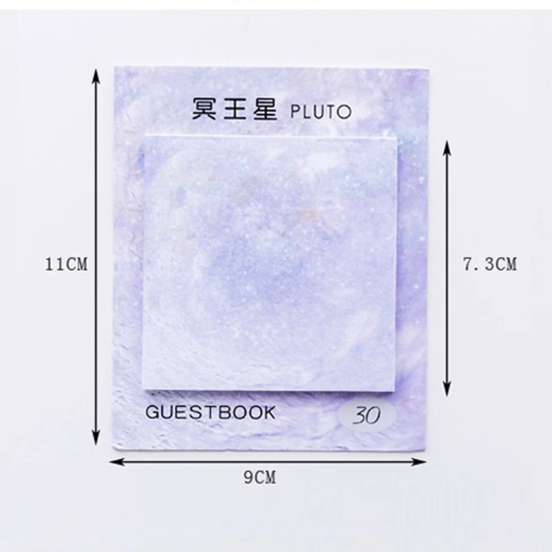 6 шт. картина с изображением планеты блок самоклеящейся бумаги для записей