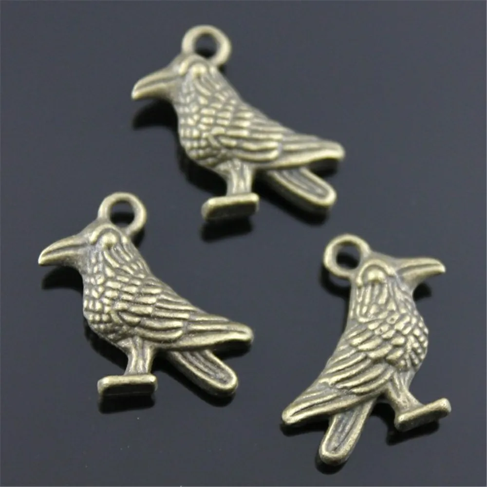 10 шт Подвески 3D птицы для изготовления ювелирных изделий 2 вида цветов покрытием