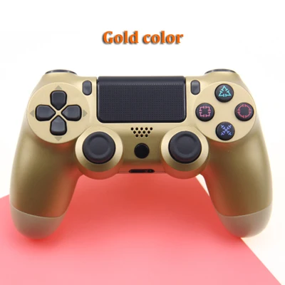 Gold Для беспроводного геймпада контроллер для Playstation Dualshock PS4 4 Bluetooth джойстик геймпады для PS4/PS4 Pro Silm PS3 PC Игры - Цвет: Gold