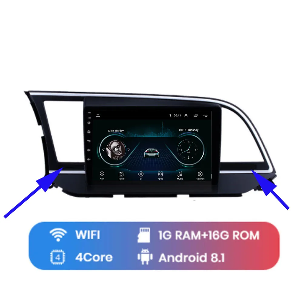 2019 2020 4G LTE Android 8,1 для HYUNDAI ELANTRA Мультимедиа стерео автомобильный dvd-плеер навигация gps радио - Цвет: 2019 2020