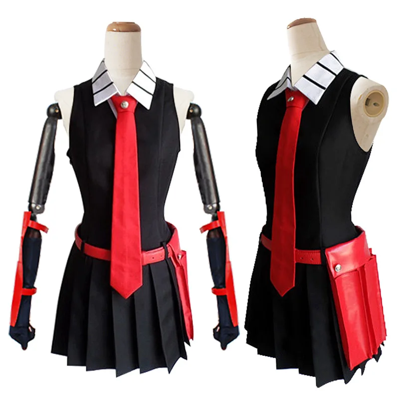 

High Quality Anime Akame ga KILL! Akame Men Women Cool Suit Uniform Cosplay Halloween Costume Dress+Shirt+Tie Accessories Sets