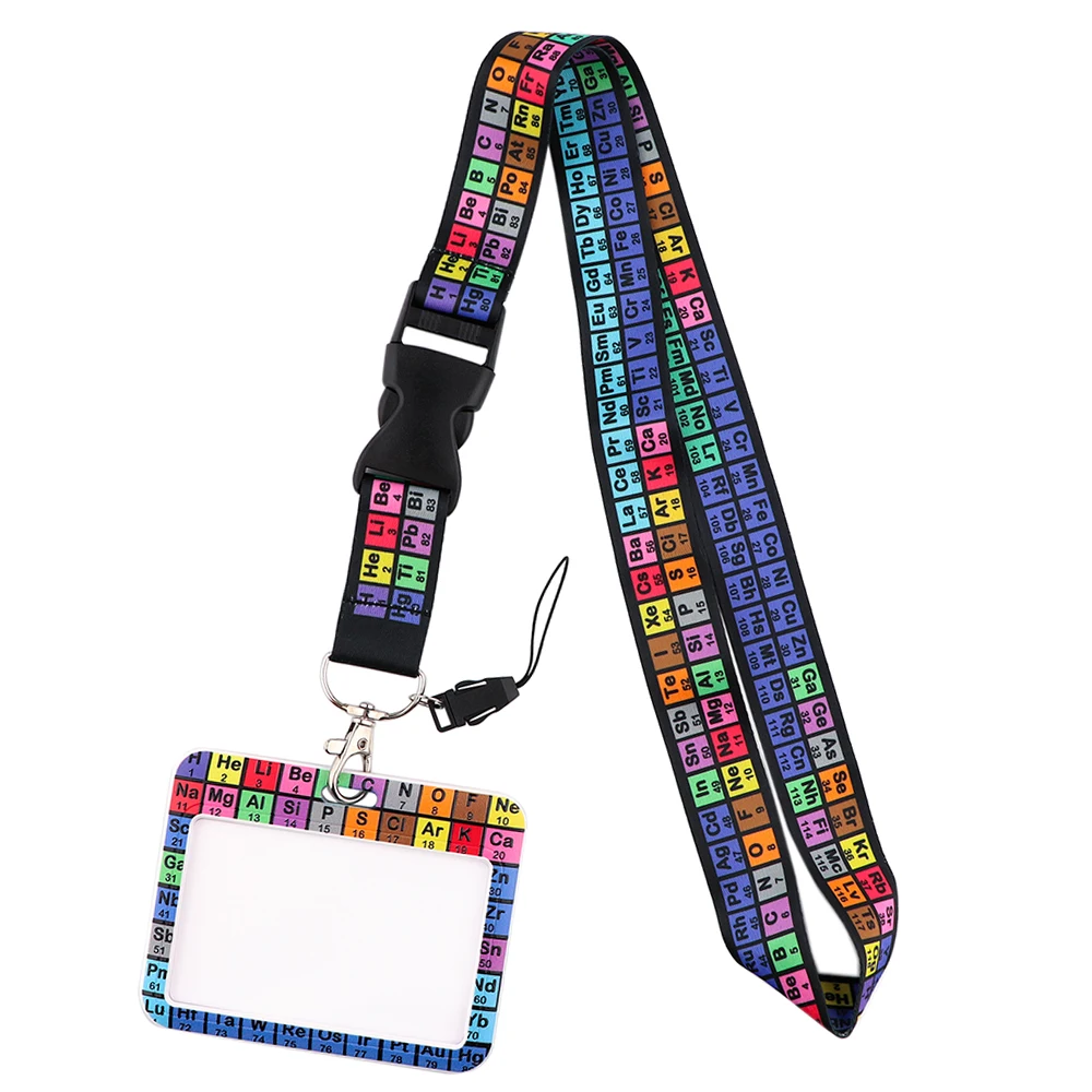 

DZ2078 School Teacher Gift Keychain Ribbon Lanyards for Keys ID Card Phone Straps Hanging Rope Lariat Students Badge Holder