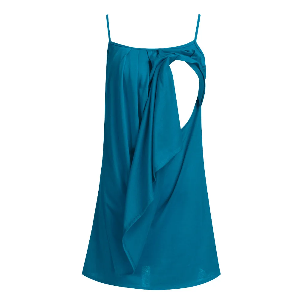 Топы без рукавов для беременных и кормящих женщин на бретельках с оборками