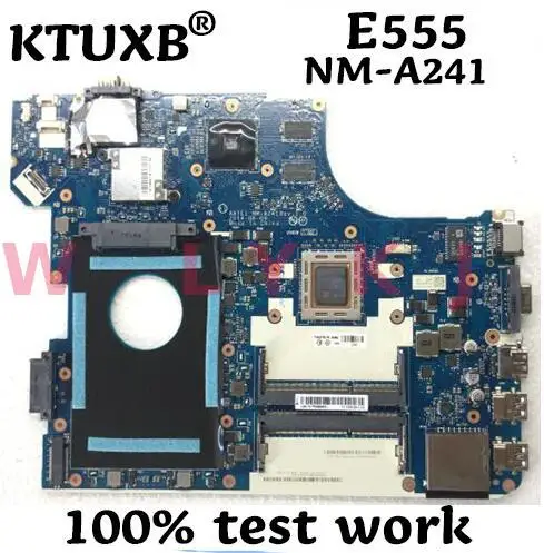 KTUXB AATE1 NM A241 материнская плата для ноутбука Lenovo ThinkPad E555 ноутбук FRU 04X5633 процессор A10