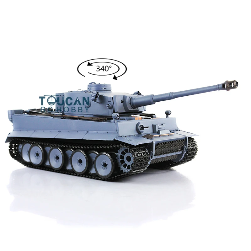 

Heng Long 2.4Ghz 1/16 TK7.0 Plastic German Tiger I RTR RC Tank 3818 Model Infrared Battle Military Vehicle Toy TH17233