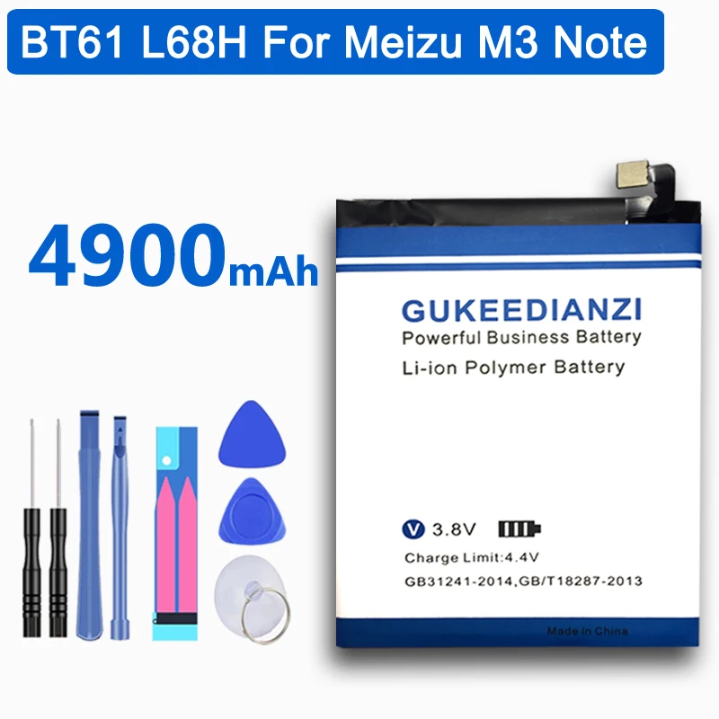 4900 мА/ч мобильный телефон Батарея BT61 (L издание) для Meizu Meizy M3 Примечание L681H L681