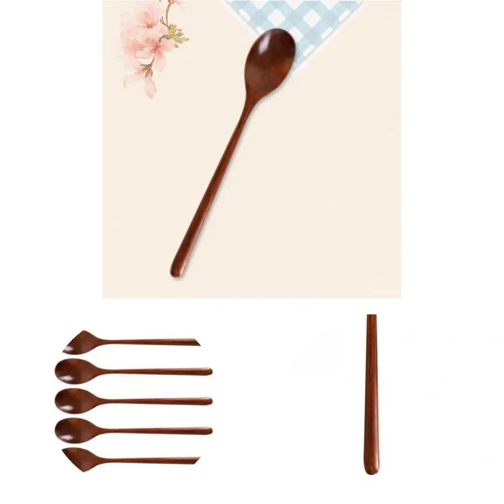 

5Pcs Good Coffee Spoon Burr Free Practical Stirring Spoon Stirring Cooking Soup Spoon Dinnerware