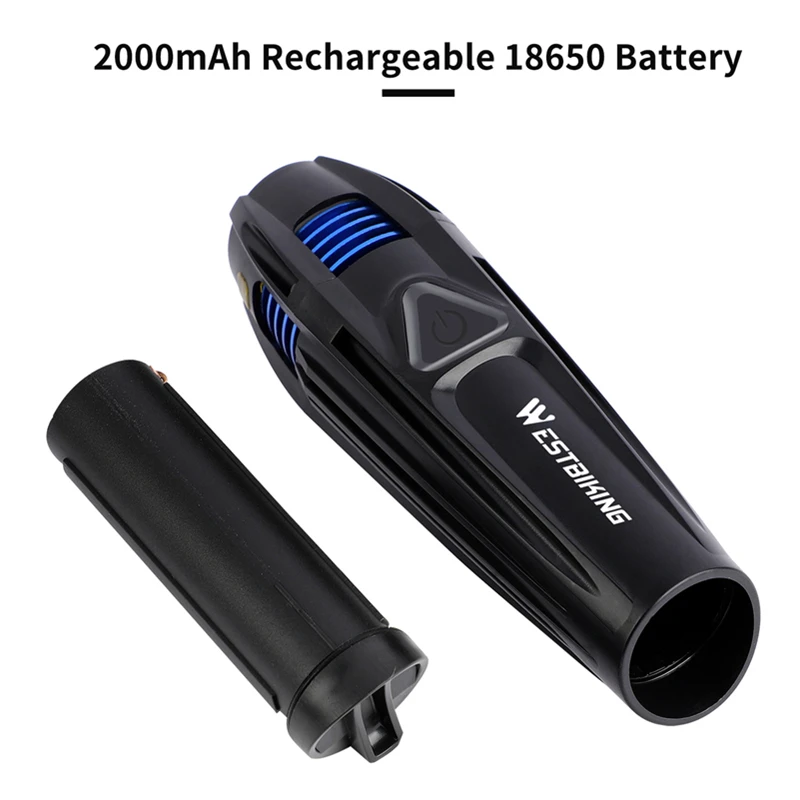 WEST BIKING 5 режимов велосипед передний светильник USB зарядки 2000 мА/ч