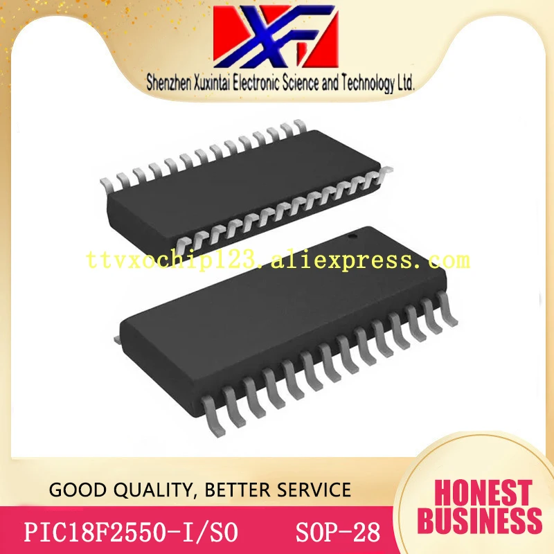 10 шт./лот PIC18F2550-I/SO 18F2550 PIC18F2550 IC MCU 8BIT 32KB FLASH лапками углублением SOP-28 | Обустройство
