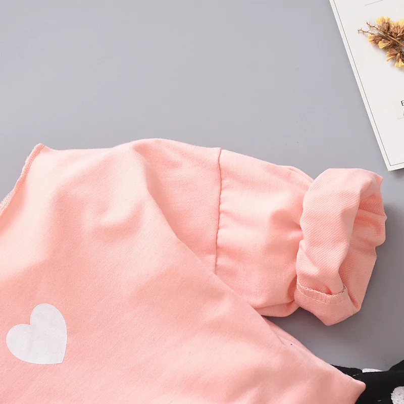 

New Spring Autumn Baby Clothes Suit Children Girls Pattern T Shirt Pants 2Pcs/sets Toddler Casual Clothing Kids Outing Costume