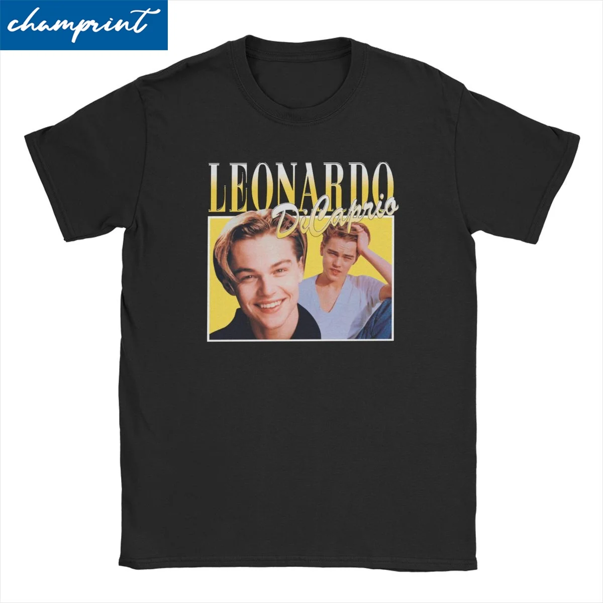 

Men Women Leonardo Dicaprio T Shirt 90s Leo Cotton Tops Vintage Short Sleeve Crewneck Tee Shirt Classic T-Shirt
