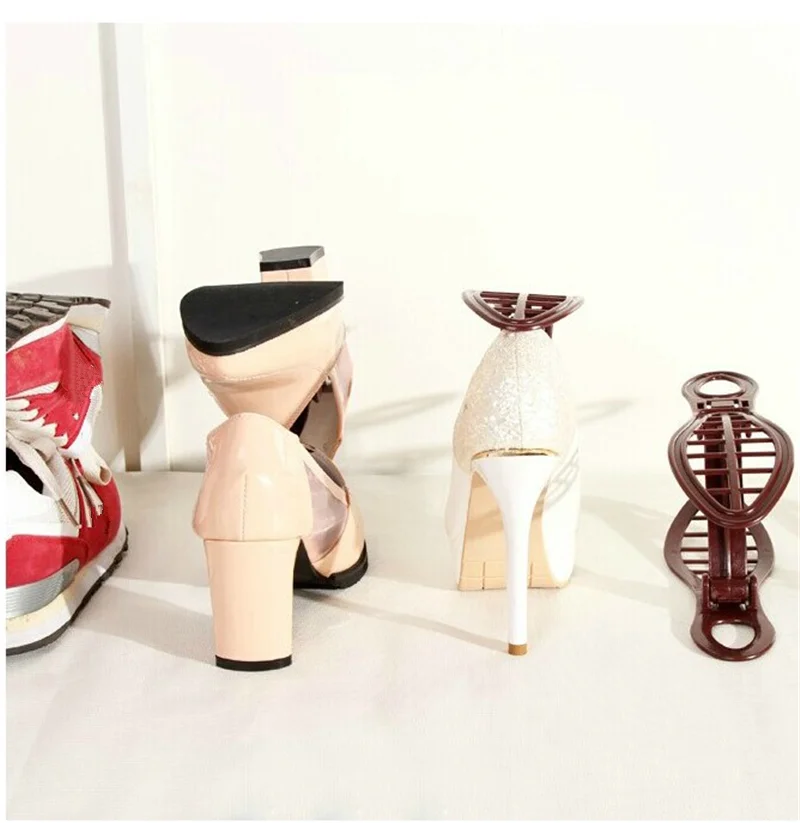 Вешалка для кофейной обуви органайзер экономия места пластиковая подставка