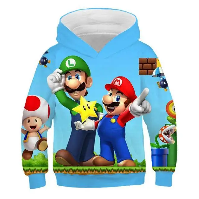 TNT-929 Консольная игра super Mario bros. Детская толстовка с капюшоном и 3D-принтом; модная детская толстовка в стиле Харадзюку в стиле хип-хоп - Цвет: TNT-929