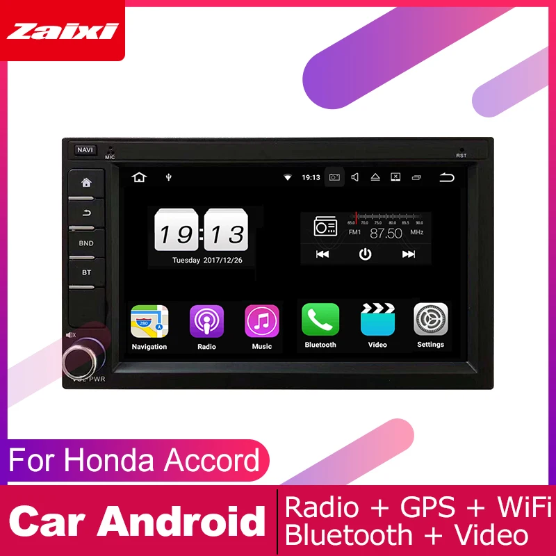ZaiXi android car gps multimedia player For Honda Accord 1997~2002 car navigation radio video audio player Navi Map WIFI